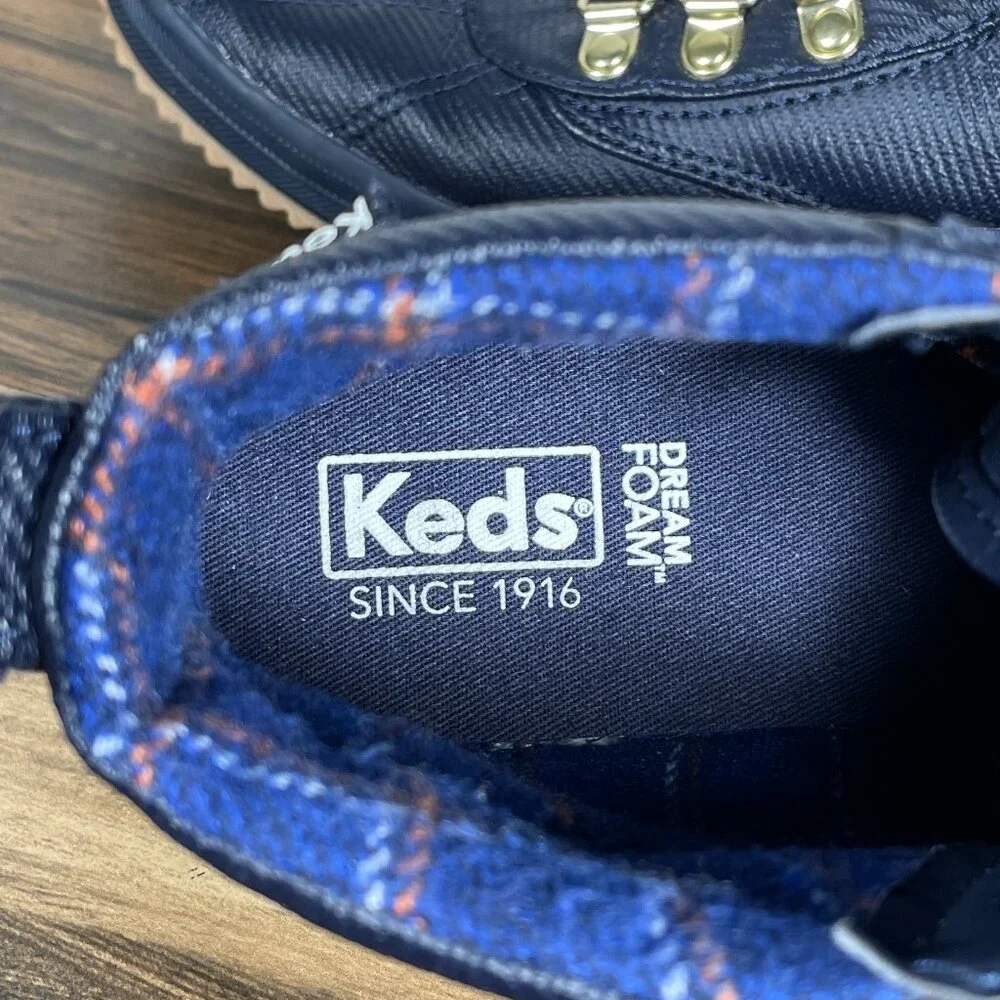 Keds Scout Womens Size 7 Shoes Blue Wool Lined Dream Foam Rain Sneaker Boot